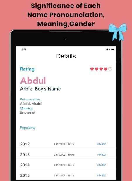 Bump - Baby name with meanings screenshot 3