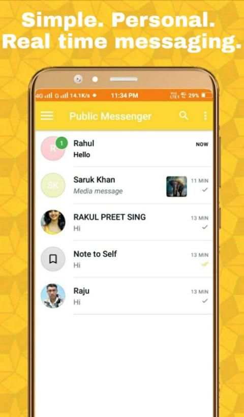 Public Messenger / HD Video Calling screenshot 5