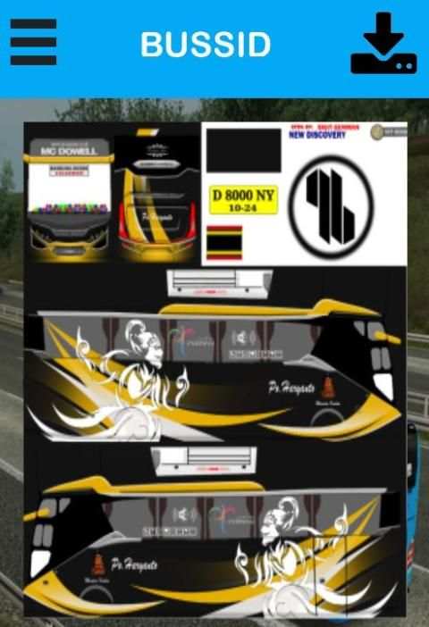 Livery Bussid PO Haryanto HD screenshot 1