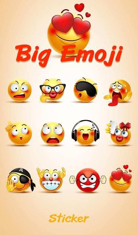 TouchPal Big Emoji Sticker स्क्रीनशॉट 2