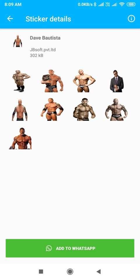 WWE Stickers For WhatsApp स्क्रीनशॉट 1