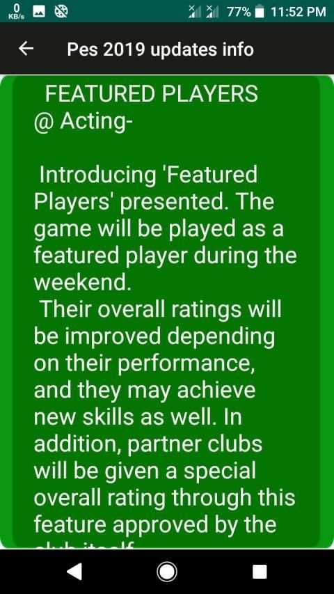 Pes 2019 update info @ Rules screenshot 3