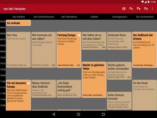 taz lab 2019 Fahrplan screenshot 8