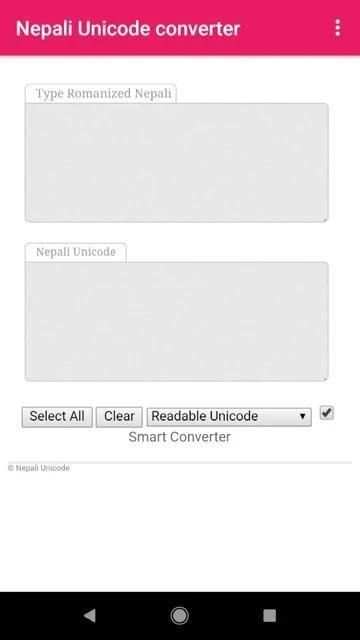Nepali Unicode Converter screenshot 2
