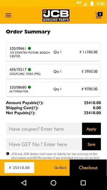 JCB Genuine Parts स्क्रीनशॉट 7