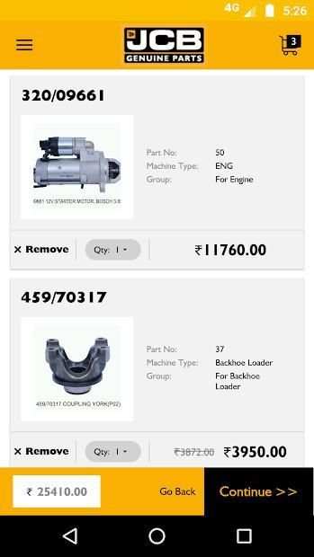 JCB Genuine Parts स्क्रीनशॉट 6