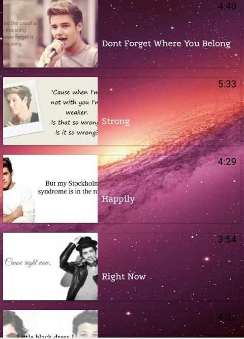 One direction Vidios Top Songs screenshot 3