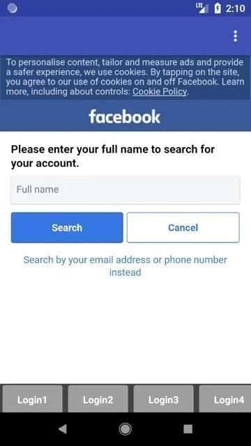 Multiple accounts - 4 login Messenger screenshot 2