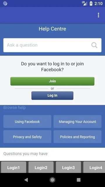 Multiple accounts - 4 login Messenger screenshot 1