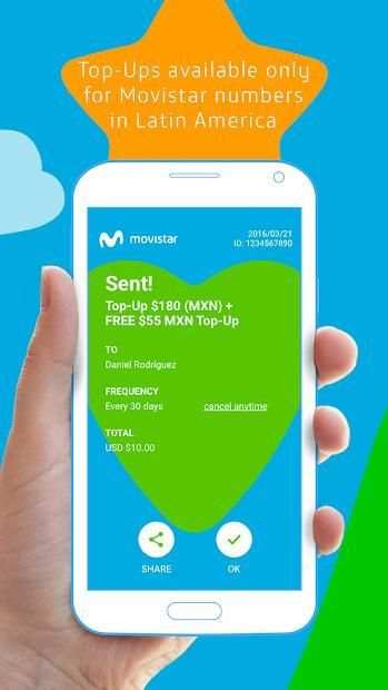 Movistar Recarga Internacional - Mobile Recharge screenshot 2