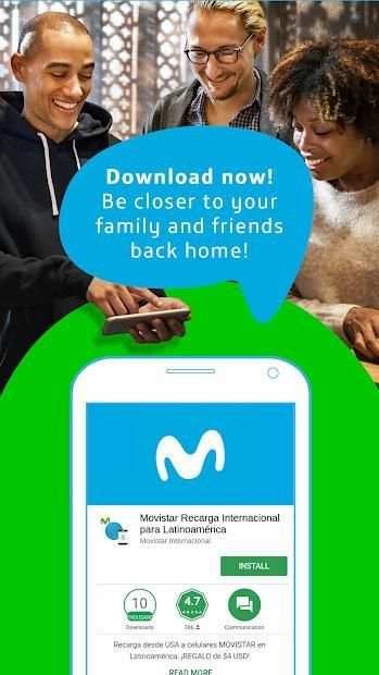 Movistar Recarga Internacional - Mobile Recharge screenshot 1