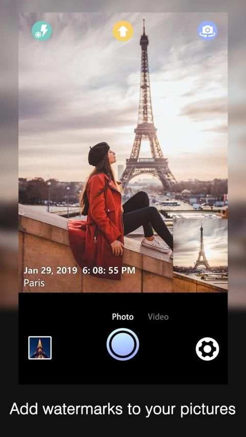 Date Stamp Camera New: Auto Add Timestamp on Photo स्क्रीनशॉट 1