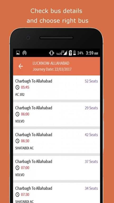 UPSRTC Bus Schedule screenshot 2