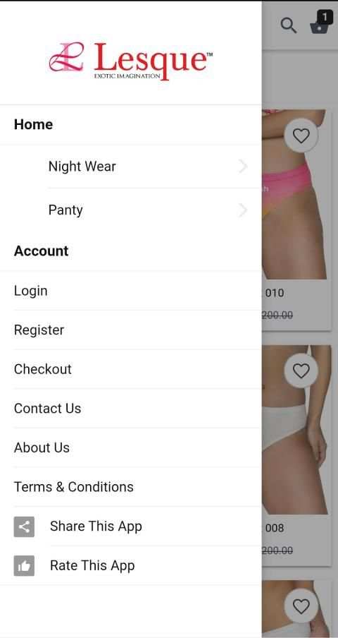Lesque - Online Lingerie Shopping screenshot 2