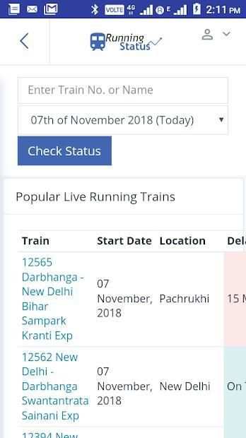 Live Runing train status screenshot 4