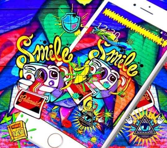 Graffiti Colorful Launcher Theme* screenshot 3