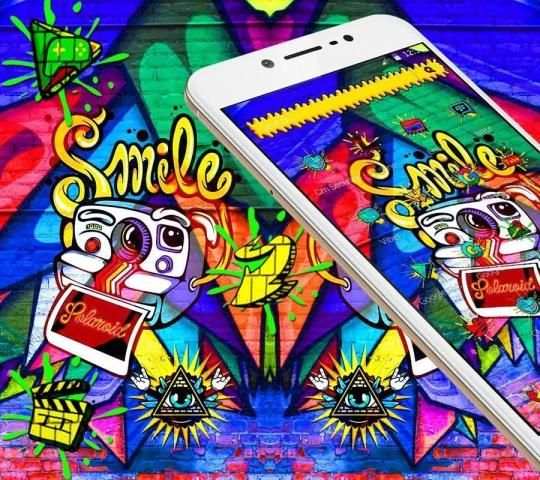 Graffiti Colorful Launcher Theme* screenshot 1