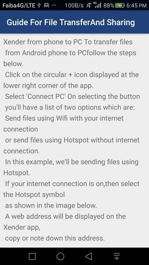 Guide For Xender-File Transfer And Share Tips screenshot 1