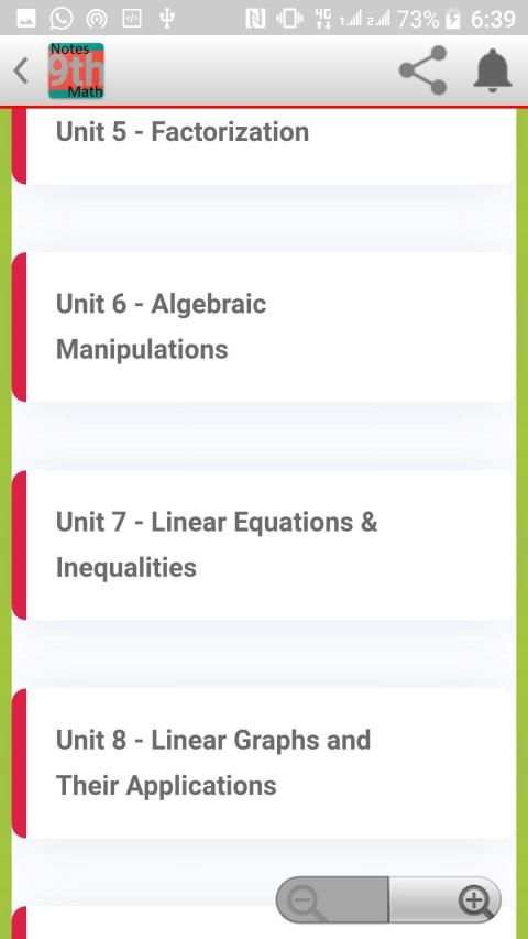 Math 9th Notes MCQs, solved exercises स्क्रीनशॉट 5