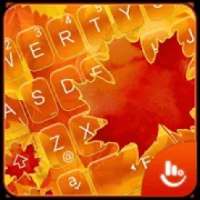 Golden Autumn Keyboard Theme