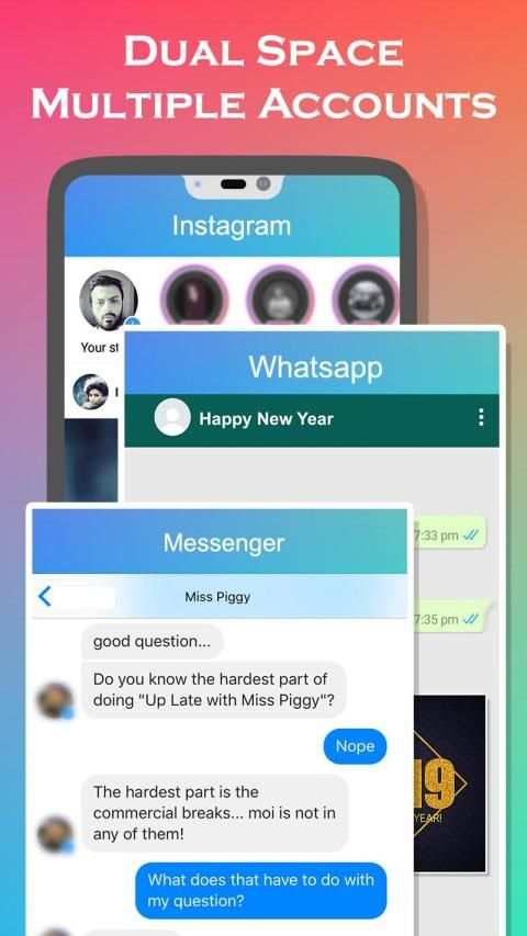 Dual Space - Dual App - Clone App Messenger 1 تصوير الشاشة