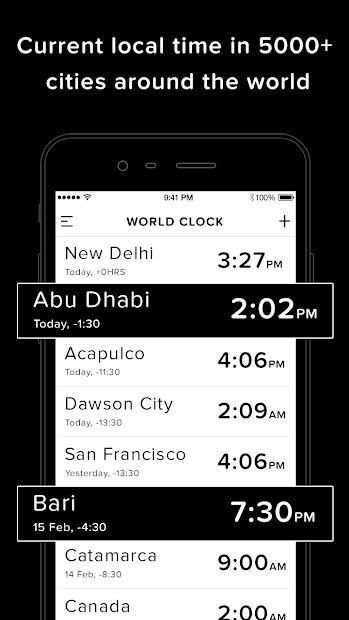 Digital WorldClock स्क्रीनशॉट 2