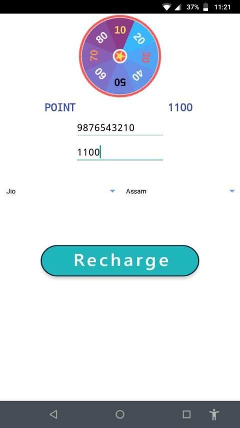 Recharge Spin - Earning Money स्क्रीनशॉट 1