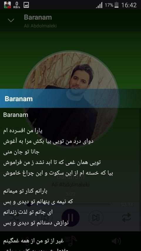 Ali Abdolmaleki - songs offline screenshot 2