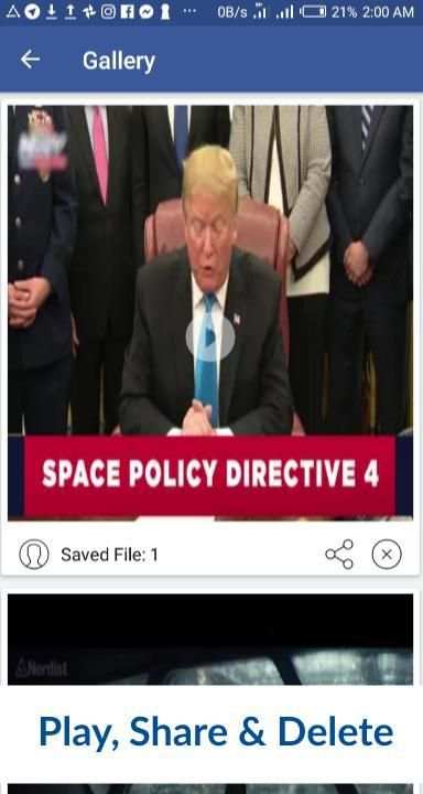 Facebook Video Downloader screenshot 1