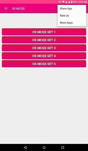 Operating System MCQS screenshot 1