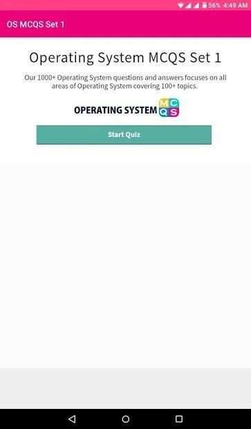 Operating System MCQS screenshot 2