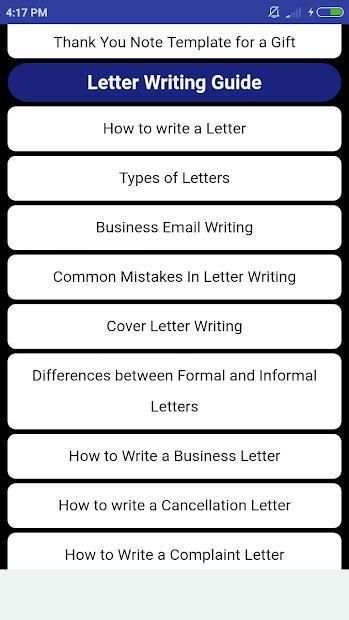Letter Writing offline скриншот 2