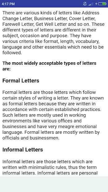 Letter Writing offline скриншот 3