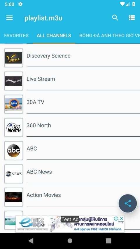 iSea IPTV - M3U playlist screenshot 6
