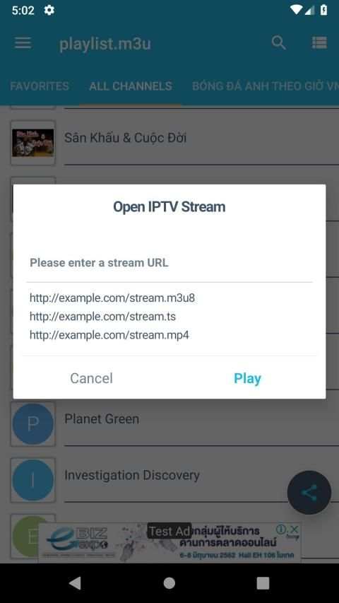 iSea IPTV - M3U playlist screenshot 2