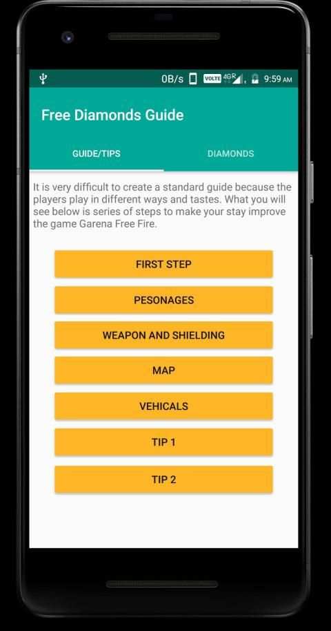 Free diamonds for Free Fire, Tips and Tricks screenshot 2