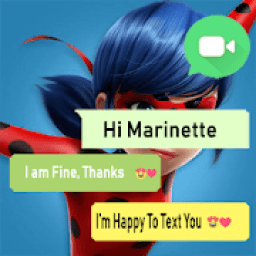 ikon Chat With Ladybug Superhero