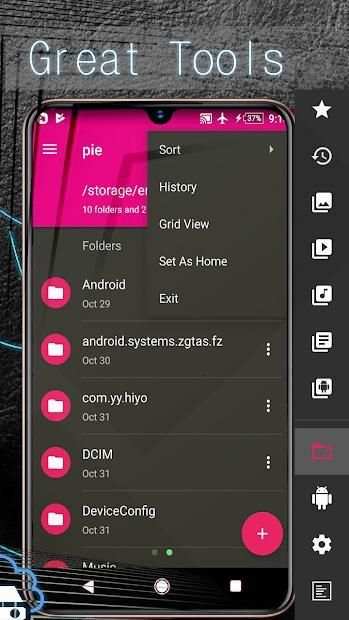 Pie File Manager : root screenshot 1