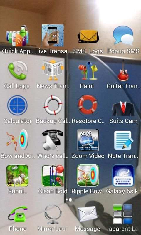 Transparent Screen Launcher screenshot 2