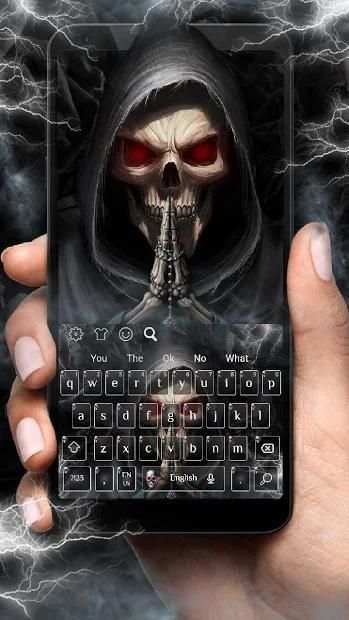 Death Devil Skull Keyboard Theme स्क्रीनशॉट 2