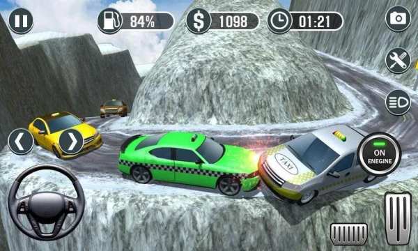 Real Taxi Driver Simulator - Hill Station Sim 3D स्क्रीनशॉट 2