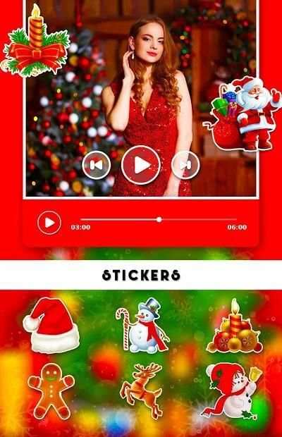 Christmas Video Editor With Music स्क्रीनशॉट 1