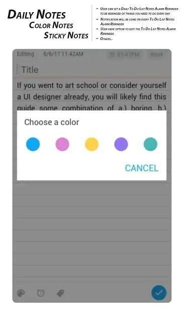 Daily Notes Color Notes, Sticky Notes screenshot 1