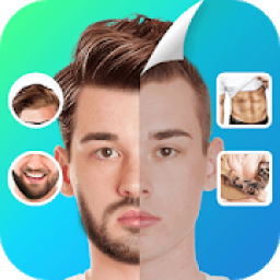 Manly Photo Editor - Hairstyles, Abs, Tattoo आइकन