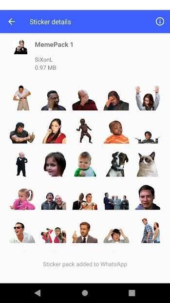 Meme Sticker Pack For Whatsapp screenshot 1