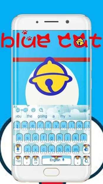 Blue cat kitty keyboard screenshot 3
