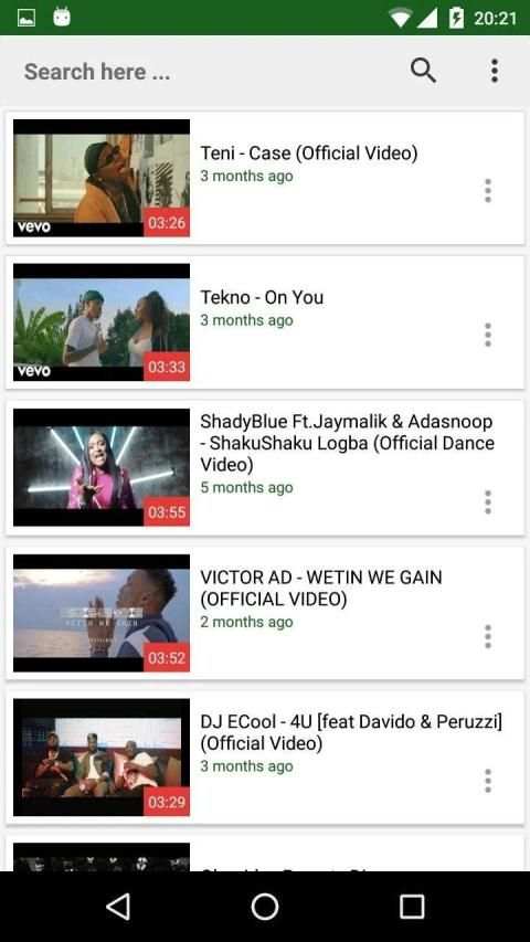 Nigerian Music Videos ** स्क्रीनशॉट 1
