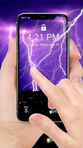 Thunder Storm Lightning APUS Live Wallpaper screenshot 4