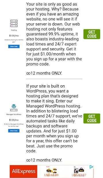 GoDd Promo Code - Promo Code AZ screenshot 1