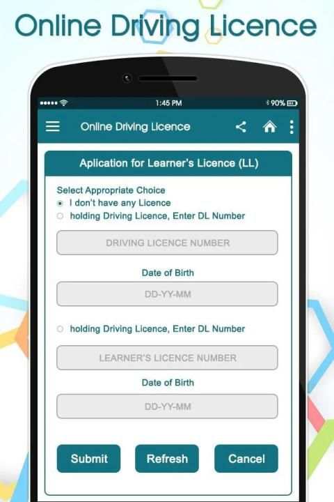 Driving Licence Online Apply स्क्रीनशॉट 2